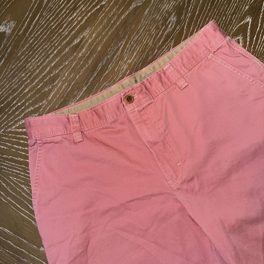 Izod Saltwater 36x10.5 Faded‎ Red/Salmon Classic Cotton Shorts Mens EXCELLENT